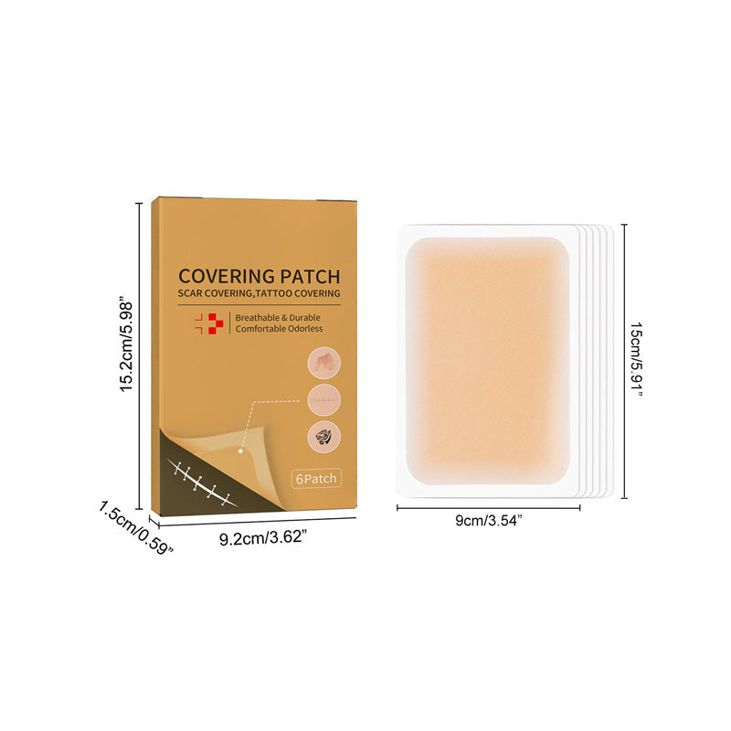 Skin-invisible covering patch