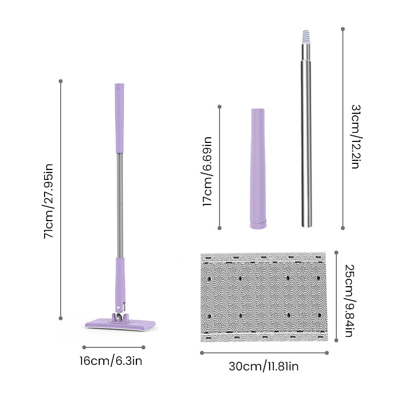 Skanto | Mini Mop with Dust Cloth Clip