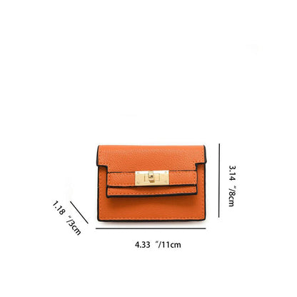 BowLift | Minimalist PU Leather Zipper Card Holder