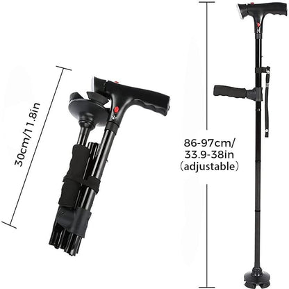 Skanto | Adjustable and Foldable Cane with LED Light