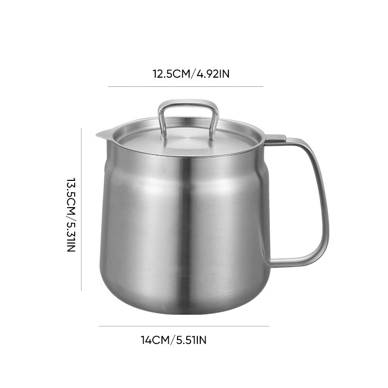 2-in-1 Stainless Steel Multifunctional Oil Strainer Pot | Bowlift