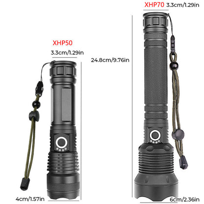 Tactical rechargeable laser LED flashlight | Bowlift