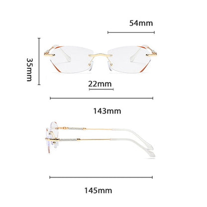 BowLift | Fashionable rimless anti-blue light reading glasses