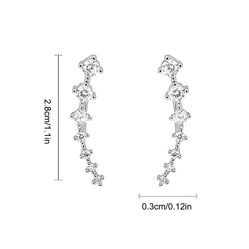 Skanto | Seven Star Diamond Stud Earrings
