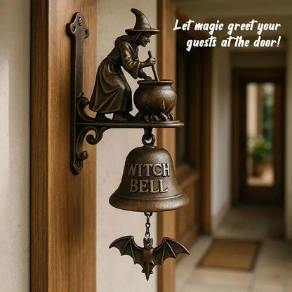 Skanto | Antique Witch Doorbell Luna – Weather-Resistant Decorative Doorbell for Indoor and Outdoor Use