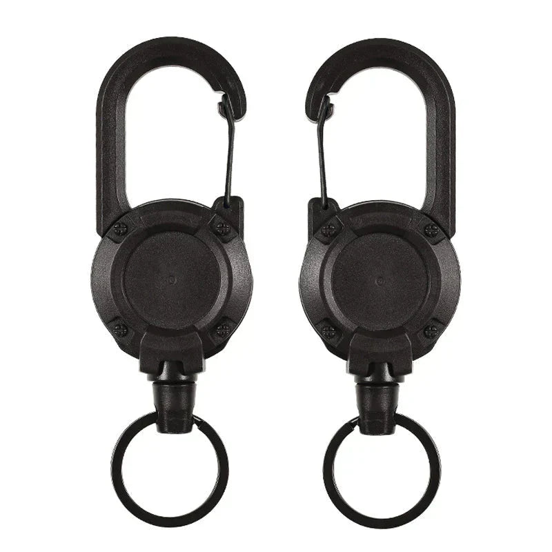 Outdoor Automatic Retractable Steel Wire Luya Anti-theft Tactical Keychain | Skanto
