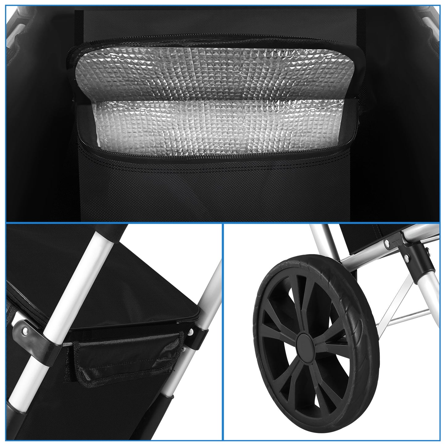 Shopping trolley shopping roller foldable 40L | Kalsten