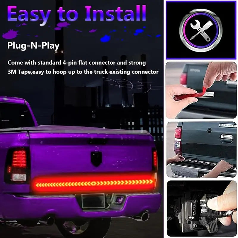 BowLift | 48-inch two-color LED tail light strip – Bright vehicle signal light