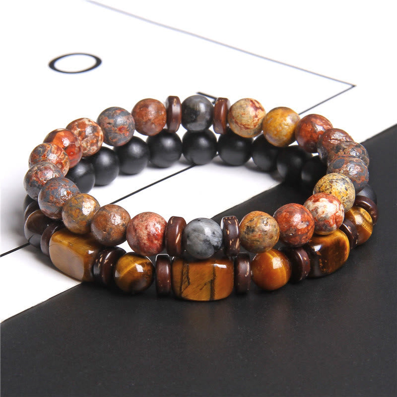 Skanto | African Turquoise & Tiger Eye Bracelet - Naya