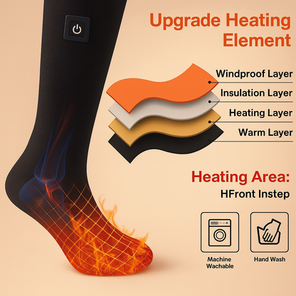 Skanto | Electric Heated Circulation Cold Weather Winter Socks