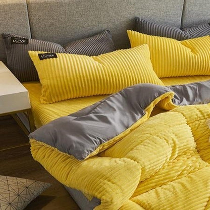 Skanto | Thick Corduroy Velvet Bedding Set