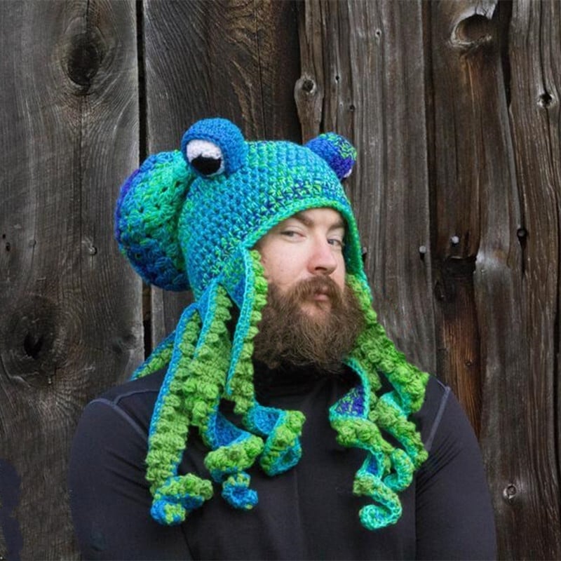 Skanto | Crochet Octopus Hat – Unique Hat with Tentacles for Costume & Winter (Gift Idea)