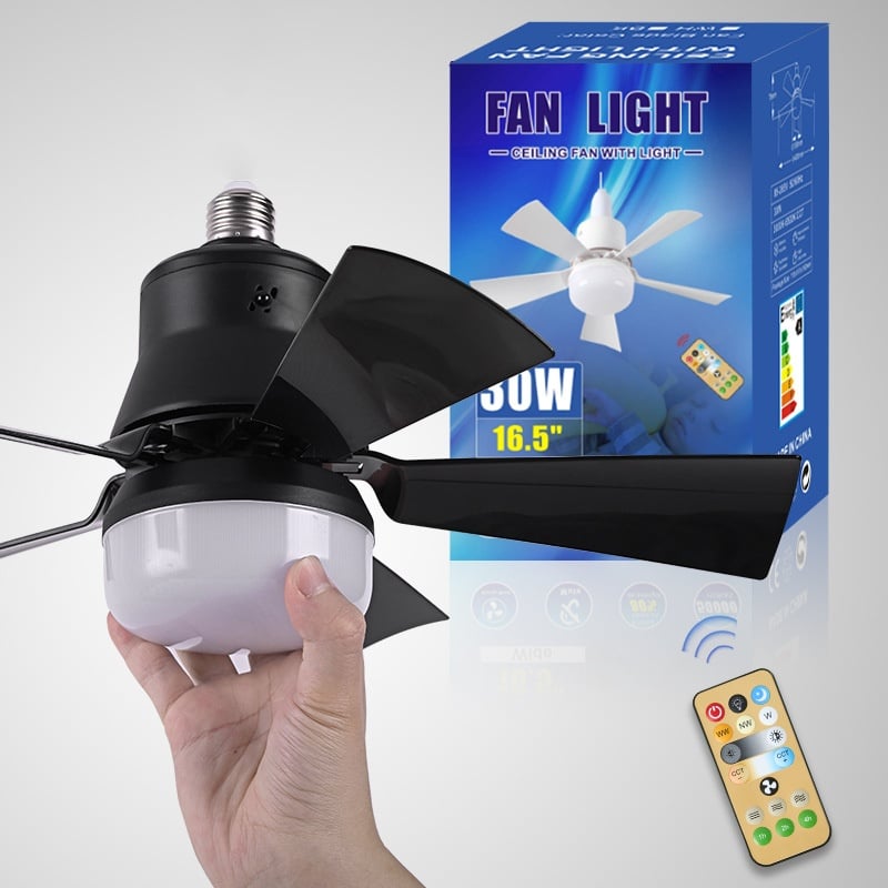 BowLift | 2-IN-1 PORTABLE CEILING FAN & LIGHT with Remote Control