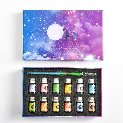Skanto | Calligraphy Glass Dip Pen Ink Set