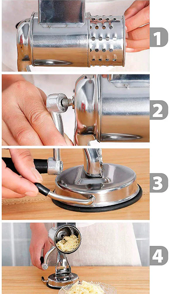BowLift | Multi-Functional Kitchen Rotary Food Grater Slicer
