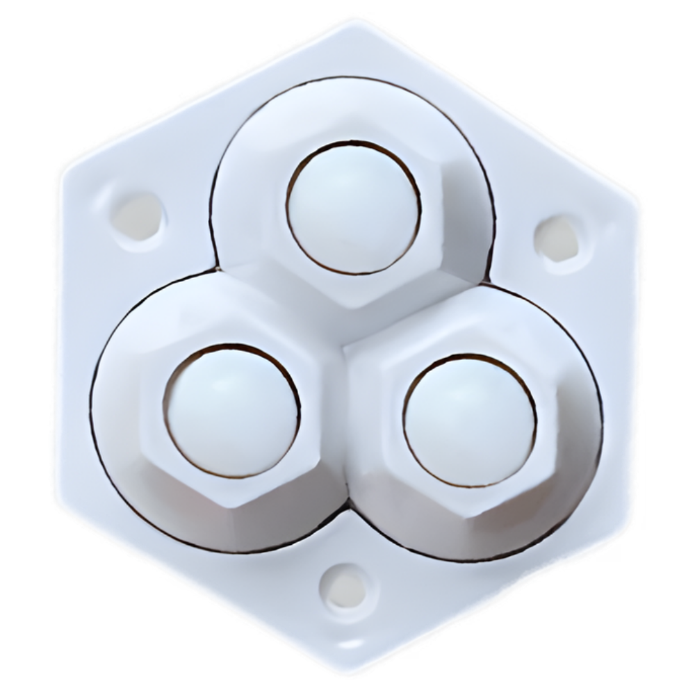 TriGlide 360° Furniture Castors with Ball Bearings | Karnz