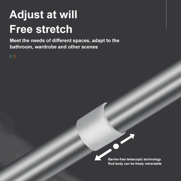 BowLift | Adjustable Drill-Free Rod – Stainless Steel Curtain Rod