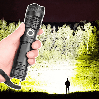 BowLift | LED Torch Rechargeable Zoom Aluminium Flashlight