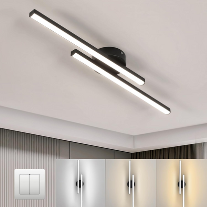 Skanto | Modern Aluminum Semi Flush Mount LED Ceiling Light | Minimalist Design for Living Room, Bedroom & Hallway