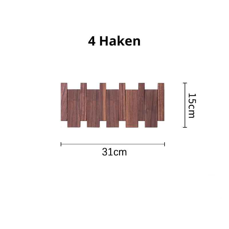 HarmonyHook - Stylish Adjustable Wooden Wall Rack