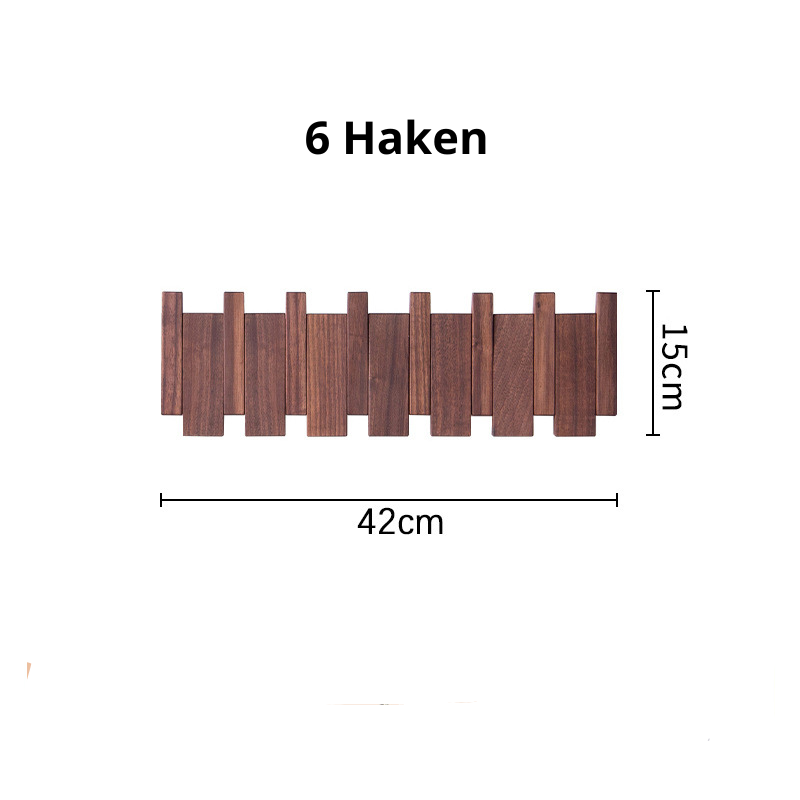 HarmonyHook - Stylish Adjustable Wooden Wall Rack