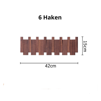 HarmonyHook - Stylish Adjustable Wooden Wall Rack