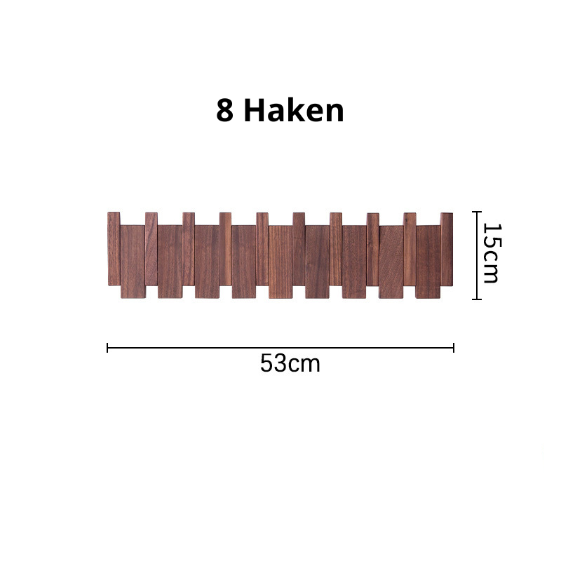 HarmonyHook - Stylish Adjustable Wooden Wall Rack