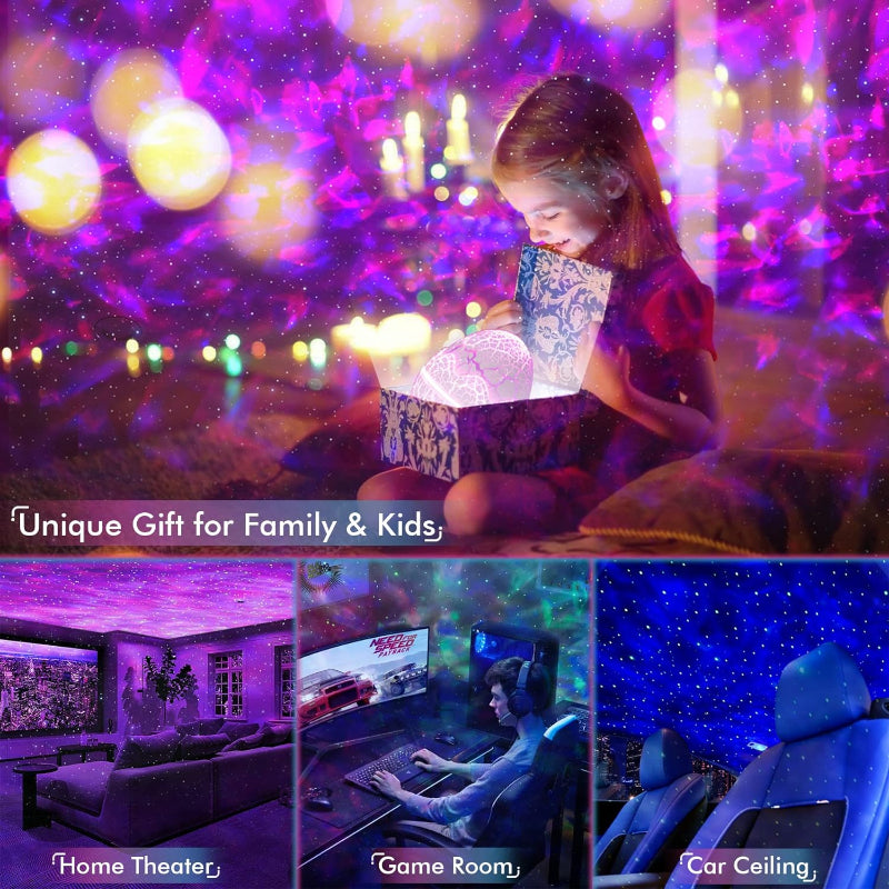 BowLift | 4 In 1 Star and Galaxy Projector with Bluetooth Speaker