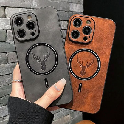 Skanto | Deer Leather iPhone Case MagSafe Wireless Charging