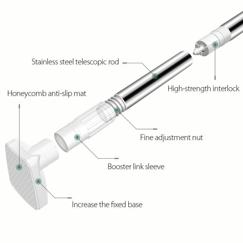 No Drill Clothing Hanger Telescopic Rod | Bowlift