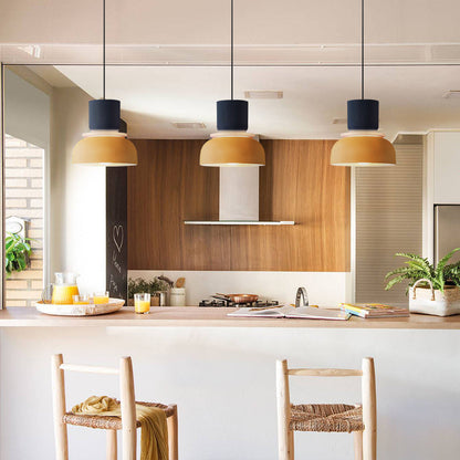 BowLift | Nordic Color Block Pendant Light Fixture - Modern Hanging Lamp for Kitchen & Dining Room