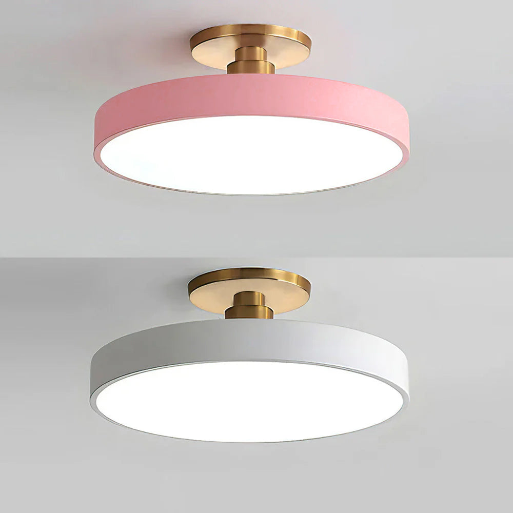 BowLift | Modern LED Semi Flush Mount Ceiling Light | Energy-Saving. Durable Design for Hallway. Dining Room & Living Room