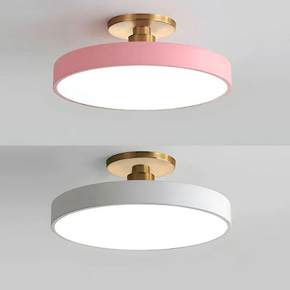 BowLift | Modern LED Semi Flush Mount Ceiling Light | Energy-Saving. Durable Design for Hallway. Dining Room & Living Room