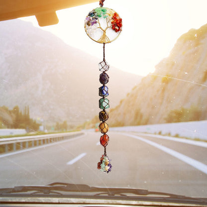 Skanto | 7 Chakra Healing Crystal Tree of Life Decoration