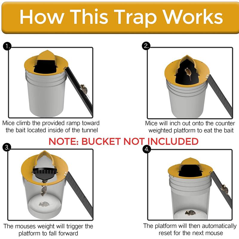 Auto Reset Flip N Slide Bucket Lid/Rat Trap | Bowlift
