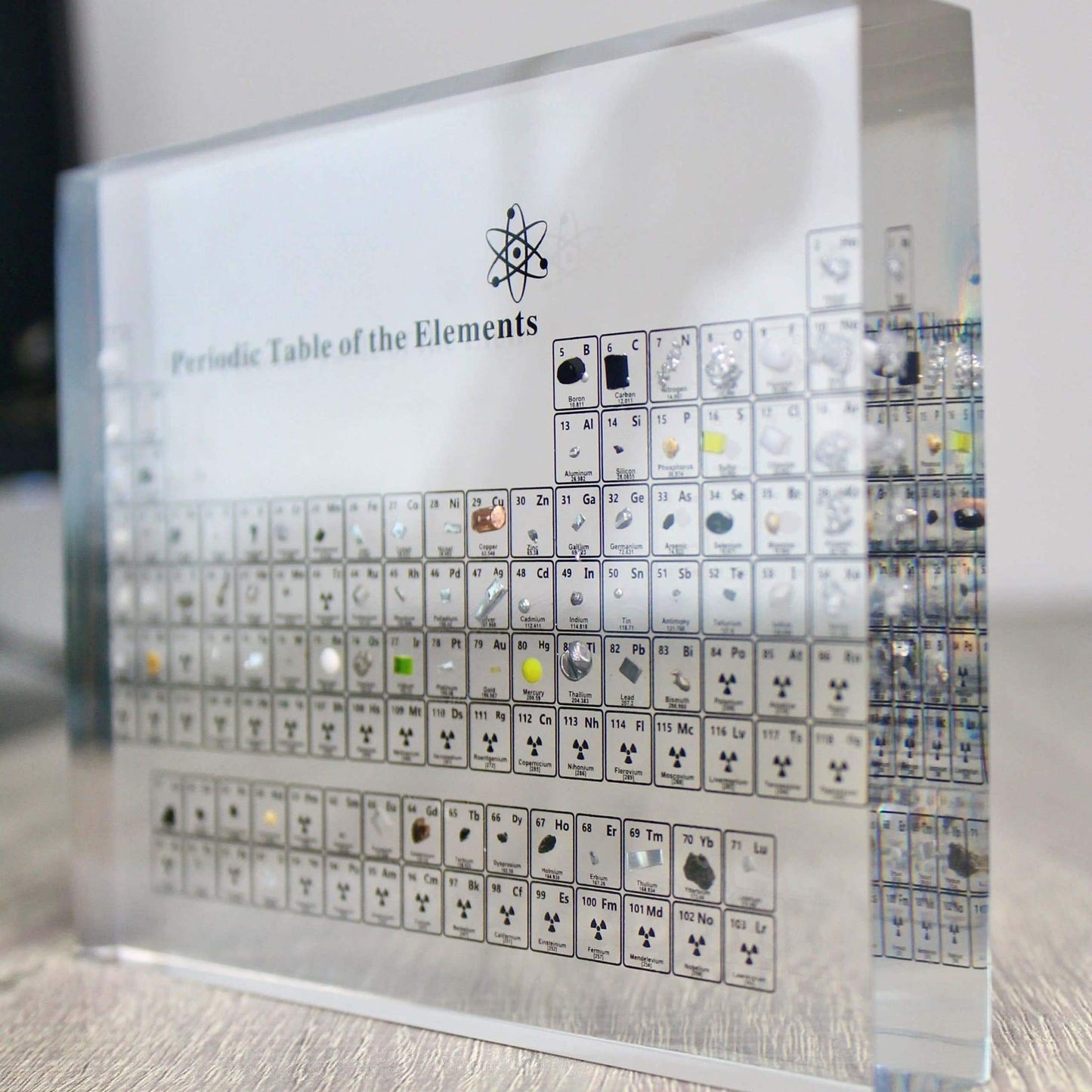 BowLift | AtomVault | Educational Periodic Table Display with Real Elements – Premium Glass Science Decor