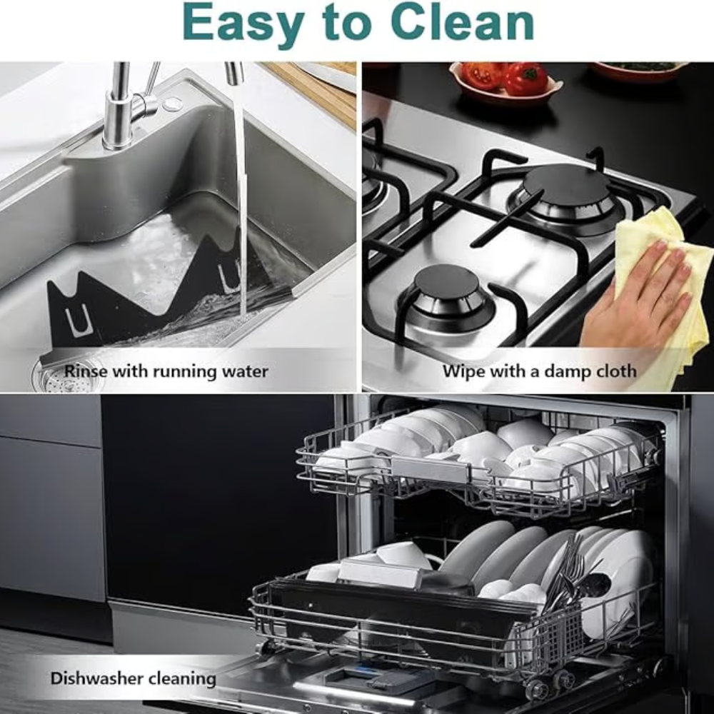 BowLift | Adjustable Stove Gap Cover | Heat-Resistant Stainless Steel Seal Strip | Kitchen Spill Protector