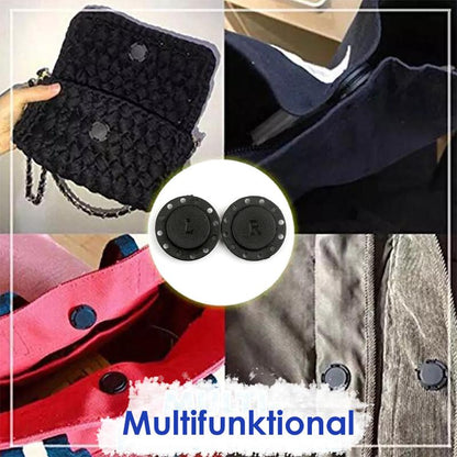High-quality invisible plastic magnetic button, 5 pieces
