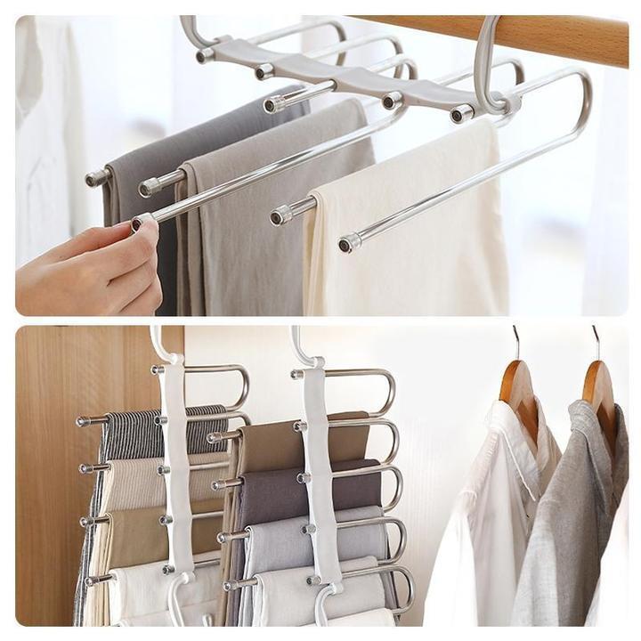 Space-saving multiple trousers hanger clothes hanger | Karnz