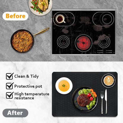 Skanto | Heat-Resistant Silicone Stove Cover Mat & Utensils