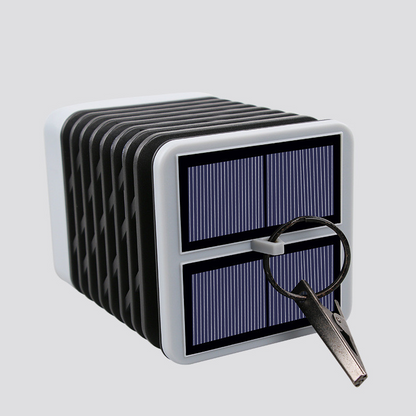 Skanto | Solar-Powered LED Garden Lantern with Ribbed Design – Decorative Outdoor Lighting for Garden