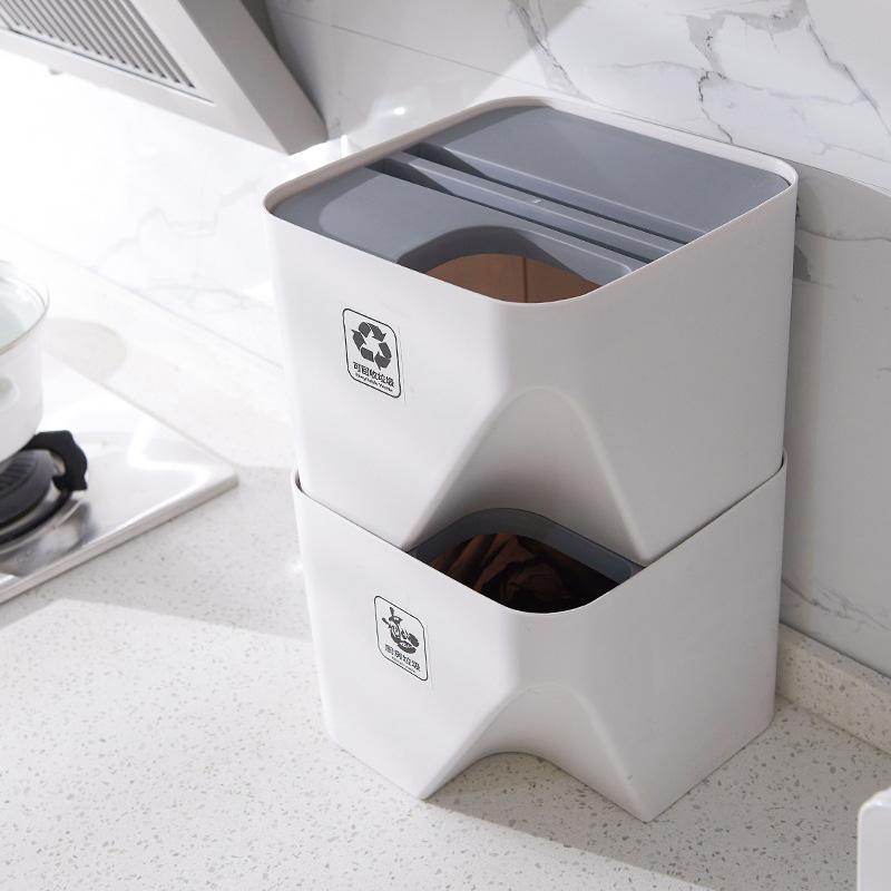 Household Stackable Folding Trash Cans | Karnz