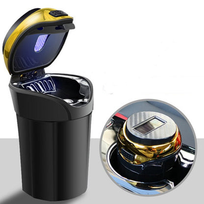 Brehn | Removable Stainless Steel Car Pocket Ashtray with Lid and LED Light, Operated