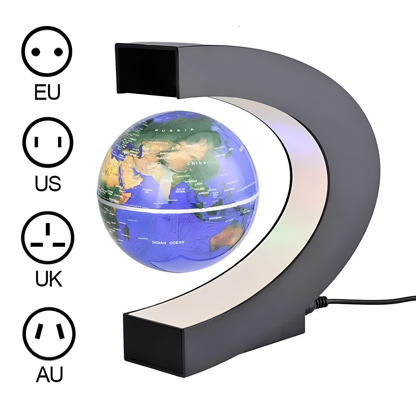 AstroGlobe LED World Globe – Floating Globe Lamp with Magnetic Suspension