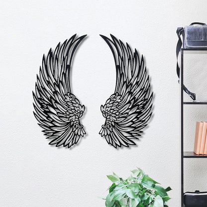 BowLift | Metal wall art with angel wings and LED lights