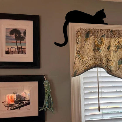 Skanto | Black Cat Door Corner Sign Decoration