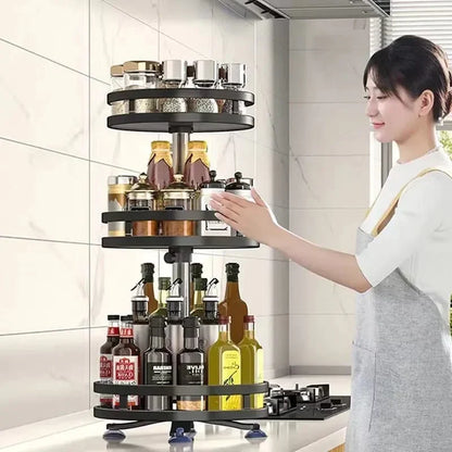 360° Rotatable Storage Rack Organizer Round (Premium) Karnz