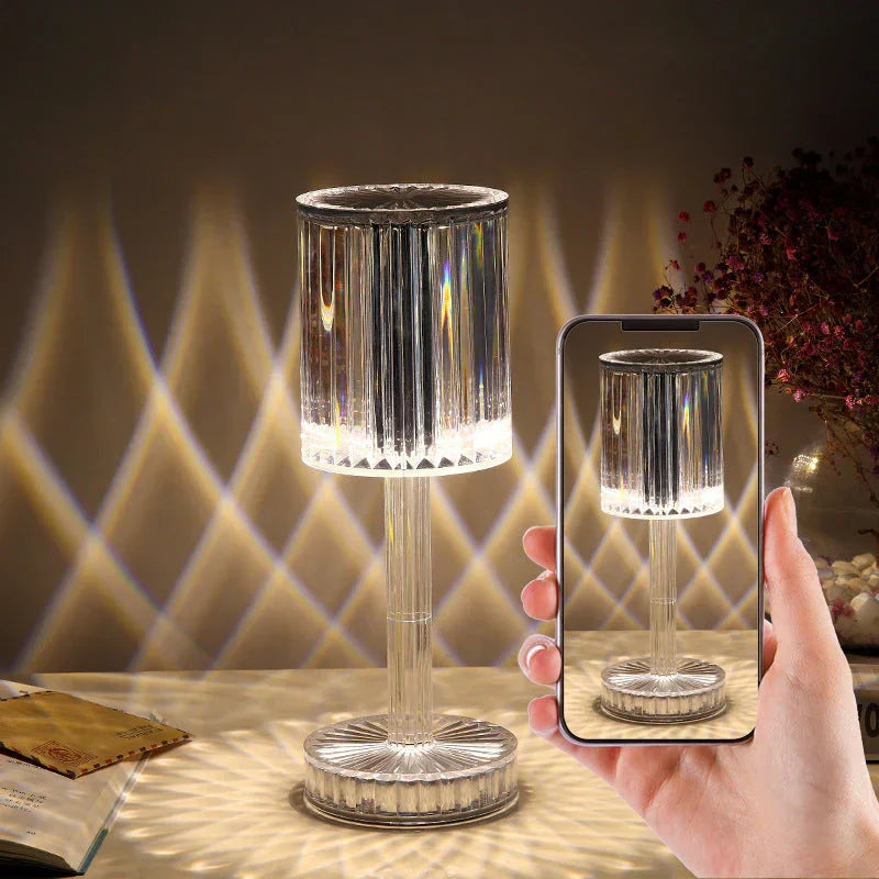 Skanto | Dimmable Crystal Table Lamp with Modern Design