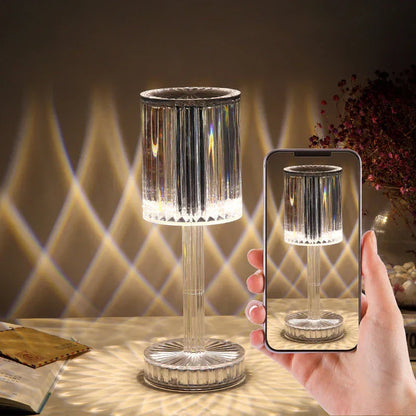 Skanto | Dimmable Crystal Table Lamp with Modern Design
