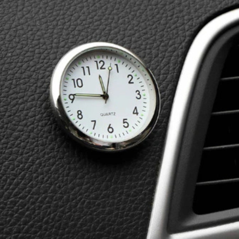 AutoTime Mini Analog Clock – Self-adhesive and stylish design for car interior Karnz